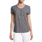 Liz Claiborne Short Sleeve Henley T-shirt
