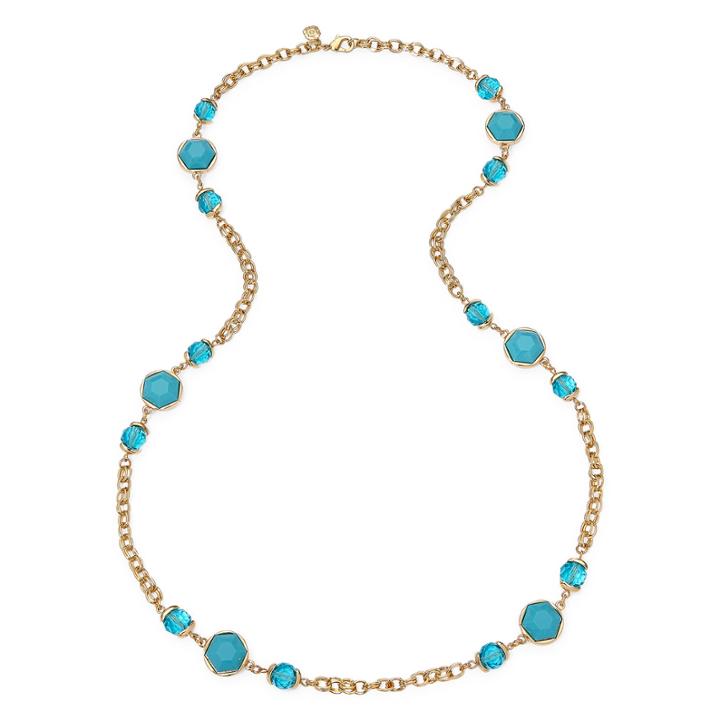 Monet Turquoise/gold Necklace