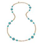Monet Turquoise/gold Necklace