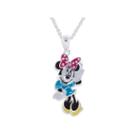 Disney Minnie Mouse Brass Enamel Pendant Necklace