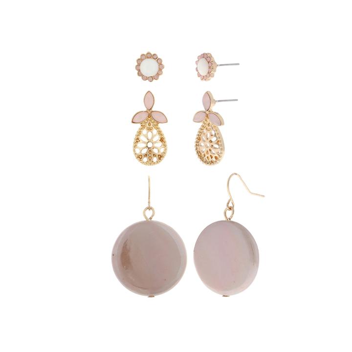 Mixit 3-pc. Pink Earring Sets