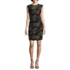 Nicole By Nicole Miller Sleeveless Floral Bodycon Dress