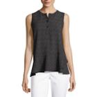 Liz Claiborne Sleeveless Ruffle Hem Blouse