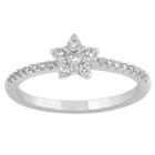 Enchanted By Disney Womens 1/4 Ct. T.w. Genuine Round Diamond 10k Gold Promise Ring