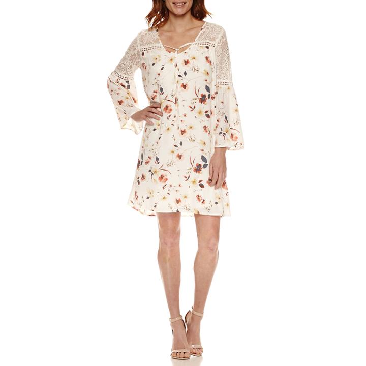 A.n.a Bell Sleeve Shift Dress