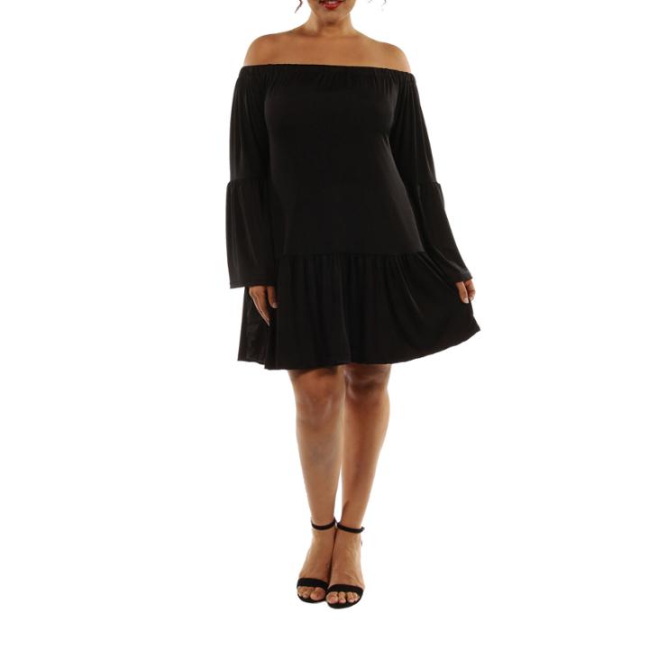 24/7 Comfort Apparel Romance A-line Dress-plus