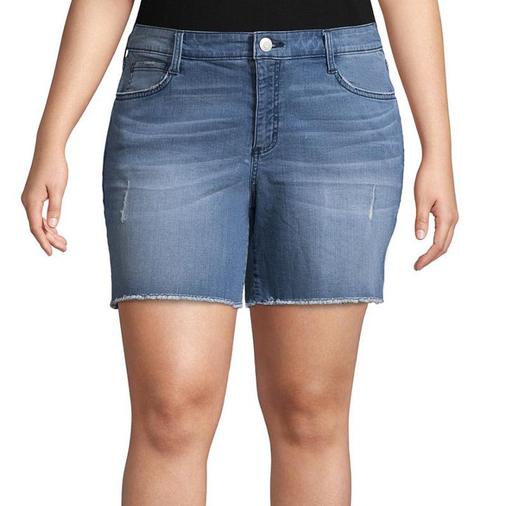 Boutique + 6 Denim Shorts - Plus