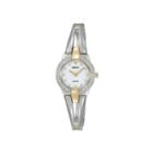 Seiko Womens Two-tone Crystal Accent Solar Watch Sup206