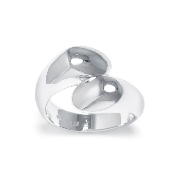 Sterling Silver Crossover Ring