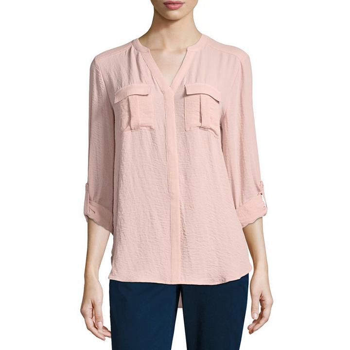 A.n.a 3/4 Sleeve Tunic Top - Tall