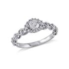 1/2 Ct. T.w. Round White Diamond 10k Gold Engagement Ring