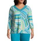 Alfred Dunner Scottsdale Patchwork Tee - Plus