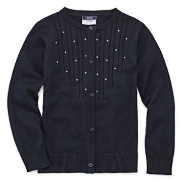 Izod Exclusive Round Neck Long Sleeve Knit Cardigan - Preschool