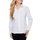 Liz Claiborne Long Sleeve Button-front Shirt-petite
