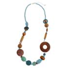 El By Erica Silver Over Brass Beaded Necklace