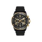 Bulova Mens Black And Gold-tone Marine Silicone Strap Watch 98b278