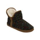 Dearfoams Juniors Confetti Knit Bootie Slippers