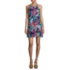 By & By Sleeveless Floral Shift Dress-juniors