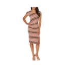 Rafaellacap Sleeve Pattern Shift Dress