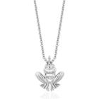 Enchanted Disney Fine Jewelry Womens Diamond Accent White Diamond Sterling Silver Pendant Necklace