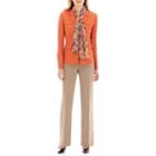 Le Suit Jacket And Pants Set With Scarf