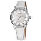 August Steiner Womens White Strap Watch-as-8056wt