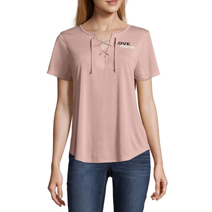 Love More Lace Up Tee - Junior