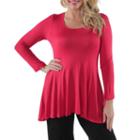 24/7 Comfort Apparel Less Is More Tunic Top Plus