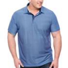 Society Of Threads Short Sleeve Pattern Pique Polo Shirt Big And Tall