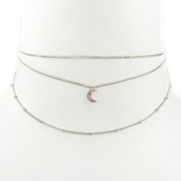 Carole Womens 3-pc. Clear Round Necklace Set