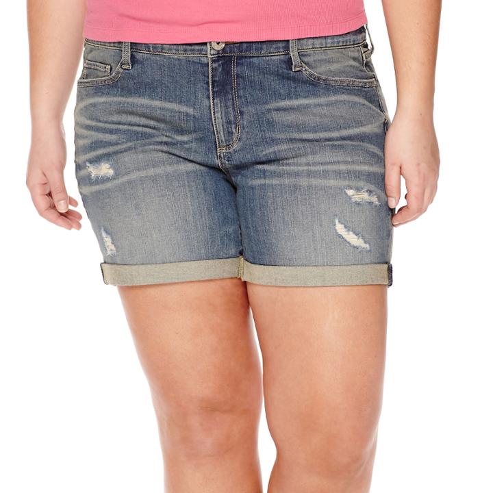 Arizona Denim Shorts - Juniors Plus