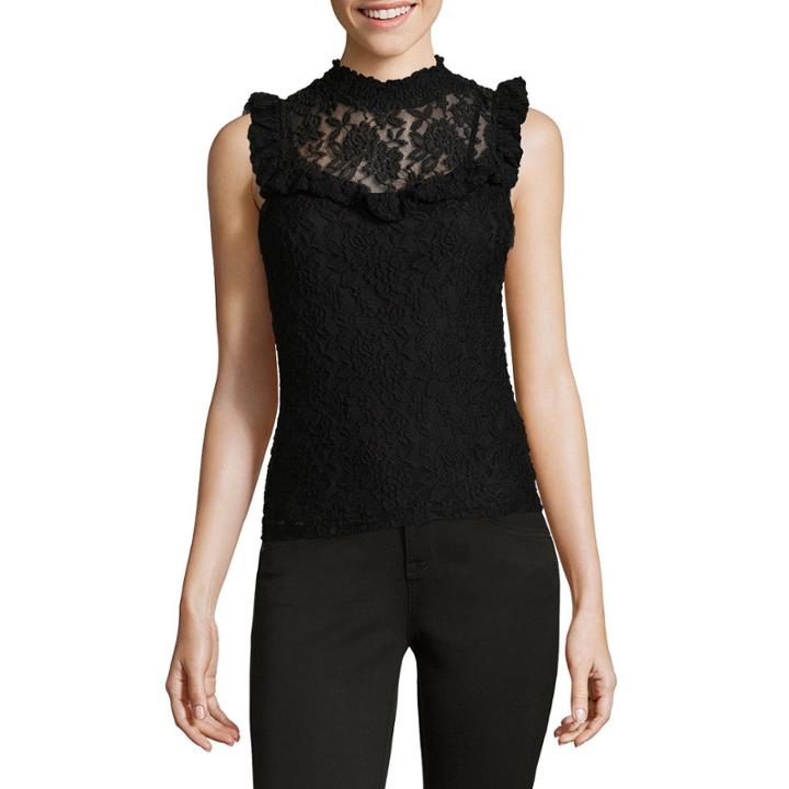 Lily White Woven Tank Top-juniors