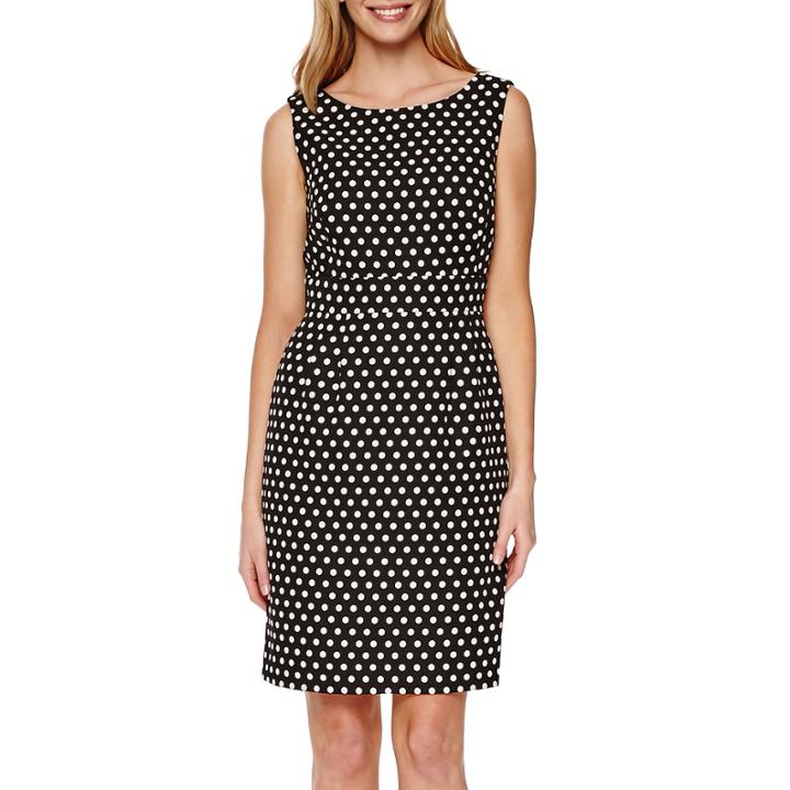 Chelsea Rose Sleeveless Jacquard Sheath Dress