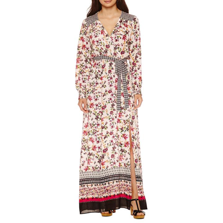 Weslee Rose Long Sleeve Floral Maxi Dress