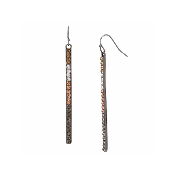 Worthington Line Stock Rose Gold Hem Earrings