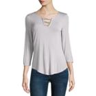 Arizona 3/4 Sleeve Link Front Swing Tee- Juniors