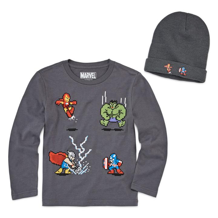 Avengers Graphic T-shirt With Beanie - Preschool 4-7x