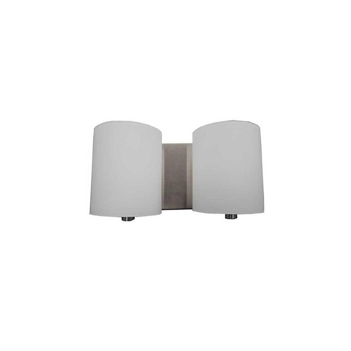 Hudson 2-light Silver Bath Vanity