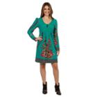 24/7 Comfort Apparel Samantha Sweater Knit Dress