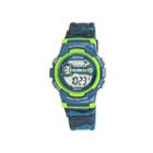 Armitron Blue And Lime Digital Chronograph Sport Watch