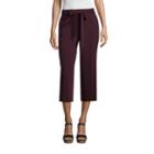 Worthington Tie Front Wide Capri - Tall Inseam 28