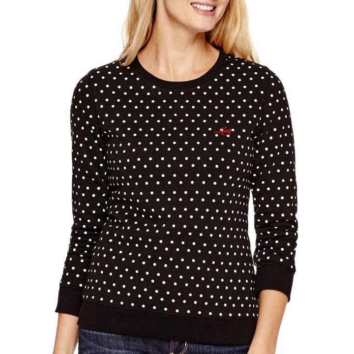 Levis Long-sleeve Polka Dot Crewneck Sweatshirt