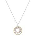 Womens 3/4 Ct. T.w. Lab Created White Cubic Zirconia Round Pendant Necklace