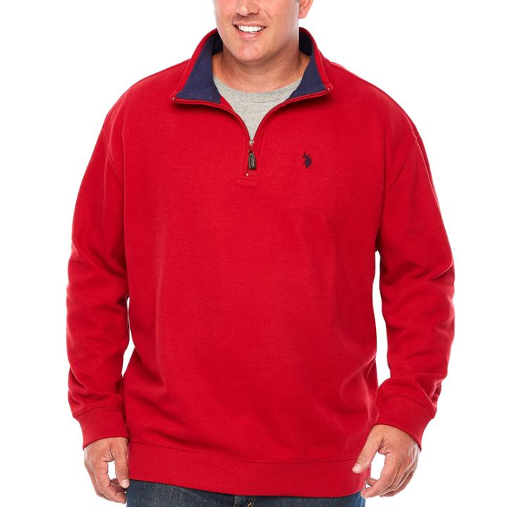 Us Polo Assn. Mock Neck Top Big And Tall