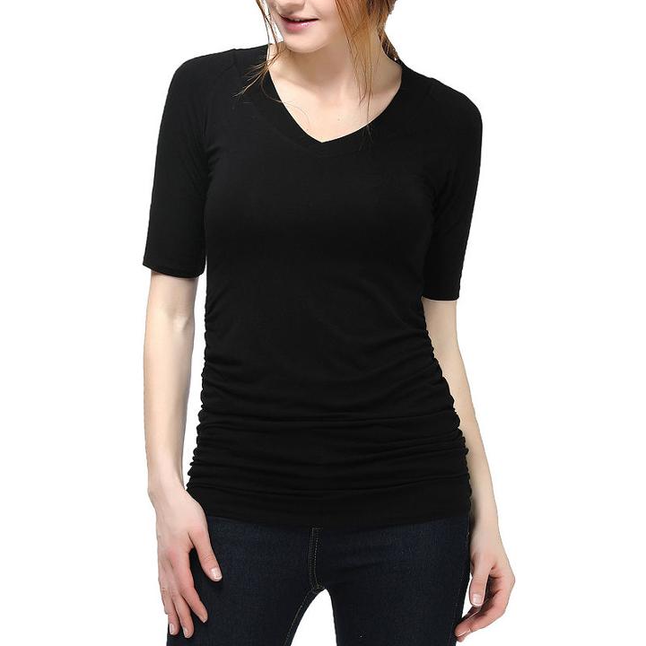 Phistic Women's June V-neck Ruched Top