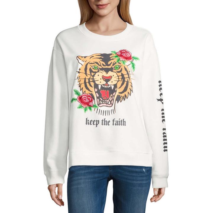 Keep The Faith Tiger Fleece Sweatshirt- Junior