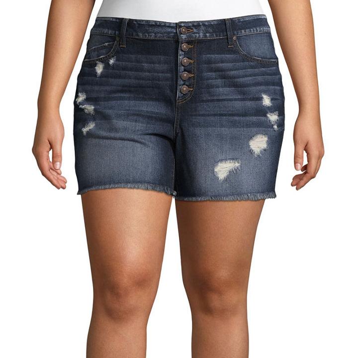 Rewash 4 Denim Shorts-juniors Plus