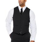 Claiborne Stripe Suit Vest - Big And Tall
