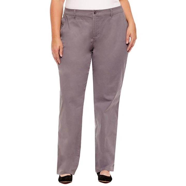 St. John's Bay Twill Pant - Plus