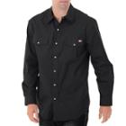 Dickies Not Applicable Long Sleeve Button-front Shirt-big